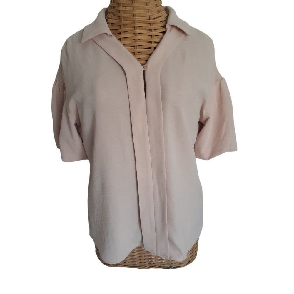 Womens Medium Peach Blouse by Calvin Klein